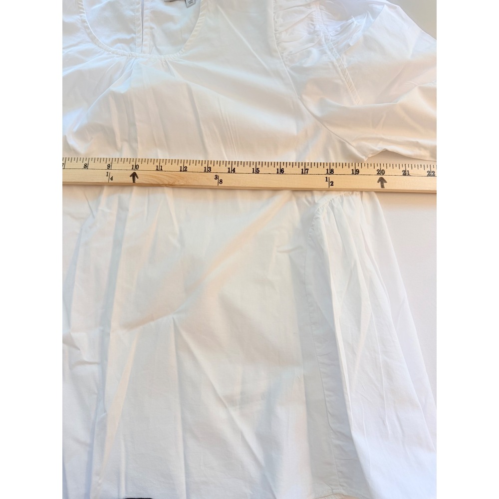 EN SAISON White Puff Sleeve Boho Peasant Cottagecore Romantic Blouse Sz SMALL - Picture 6 of 7